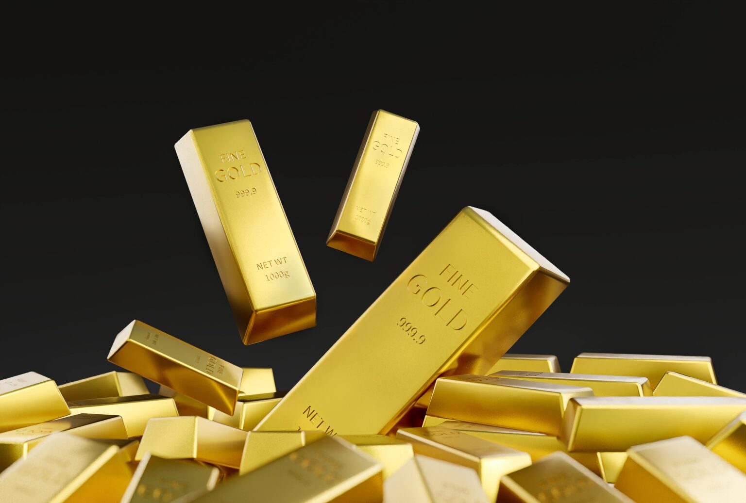 goldvorkommen-weltweit-haupstadtgold-goldbarren-schwarzer-hintergrund